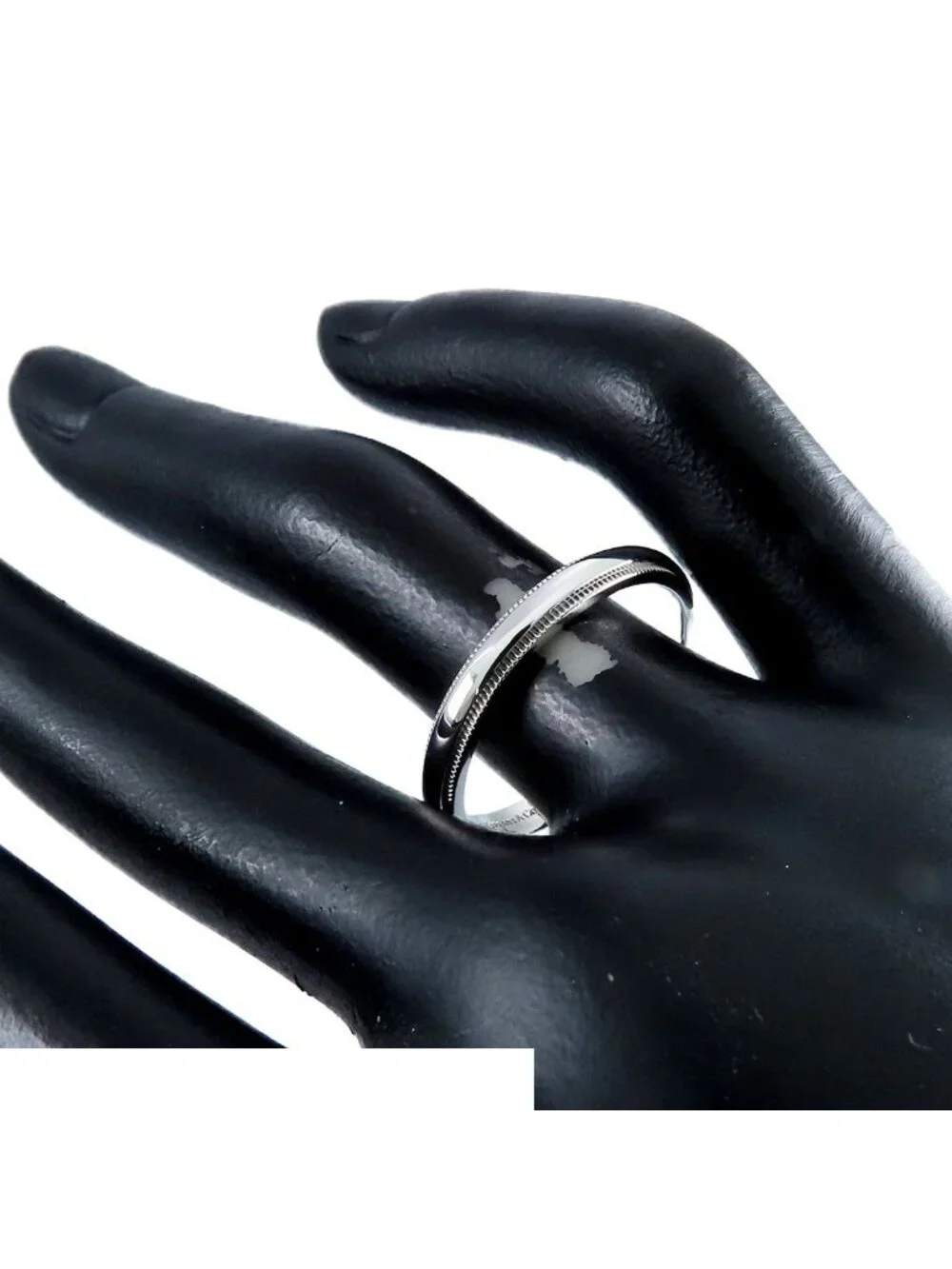 Tiffany & Co Milgrain Ring Platinum Together Band